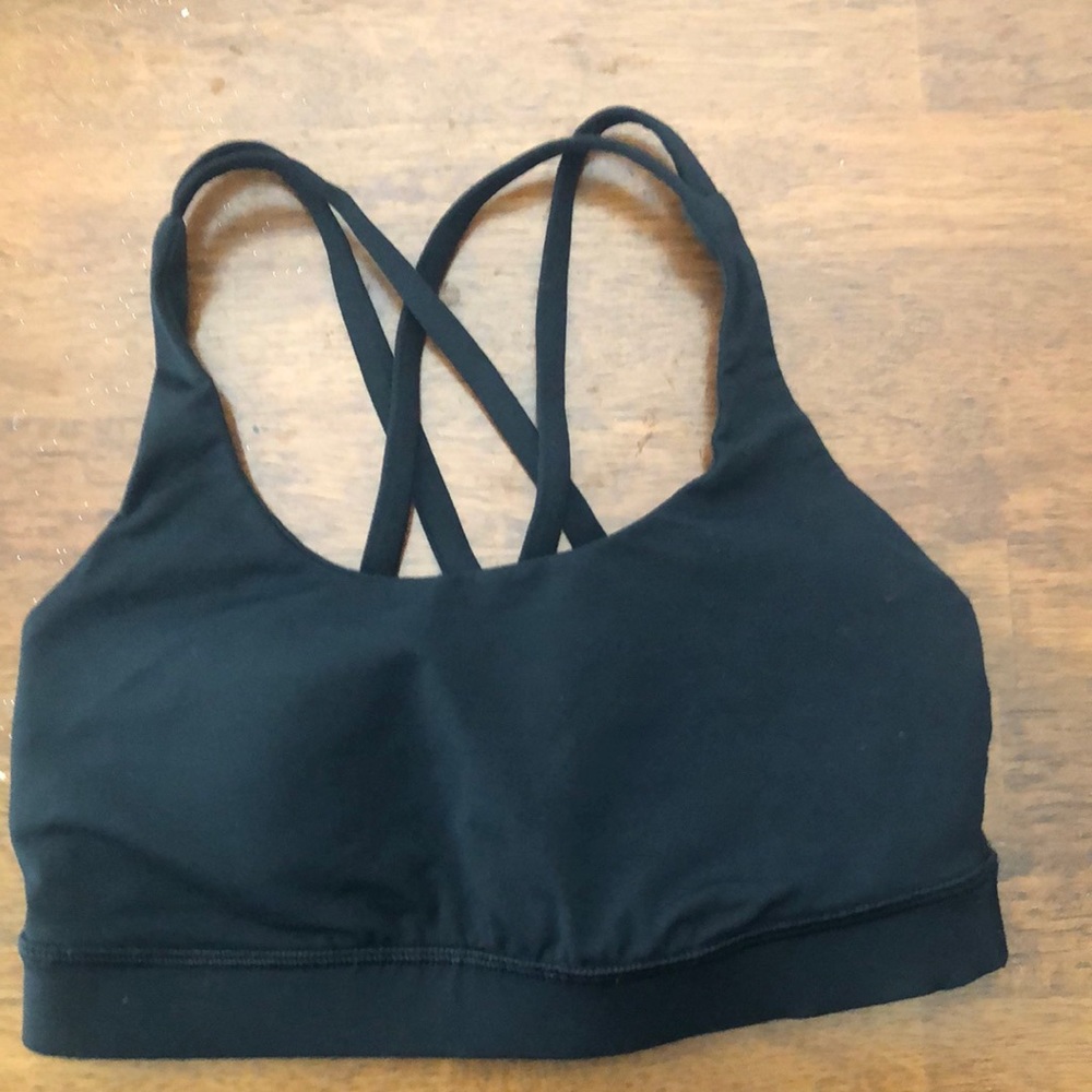 Lululemon energy bra size 4 black